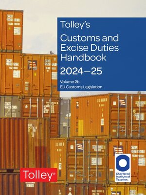 cover image of Tolley's Customs and Excise Duties Handbook